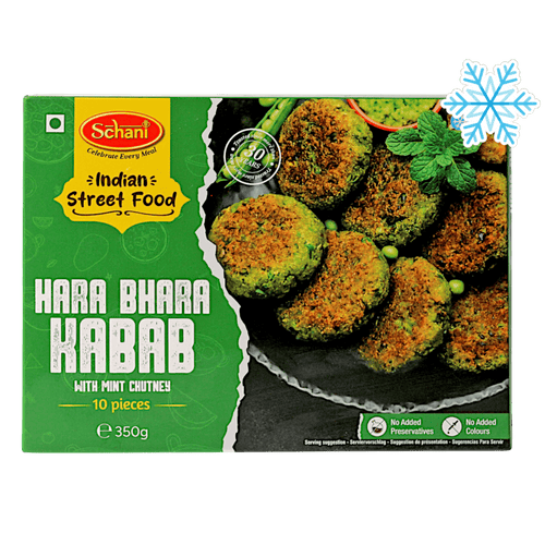 Schani - 350g (Frozen) Hara Bhara Kebab (with Mint Chutney) 10 pieces