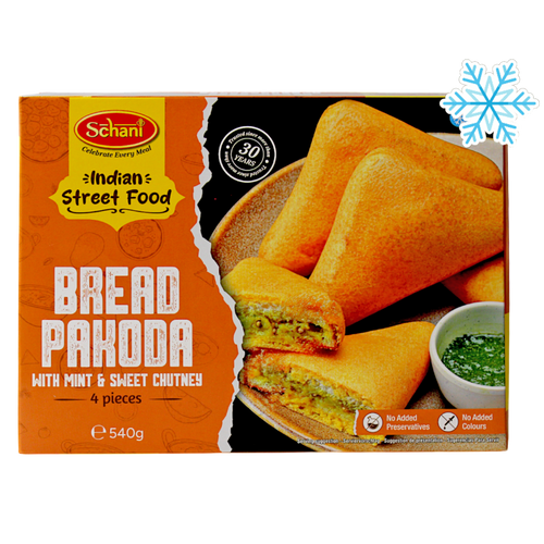 Schani - 540g (Frozen) Bread Pakoda (with Mint & Sweet Chutney) 4 pieces